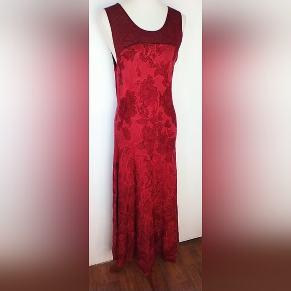 PERUVIAN CONNECTION PIMA COTTON KNIT MAXI DRESS - Picture 3 of 8